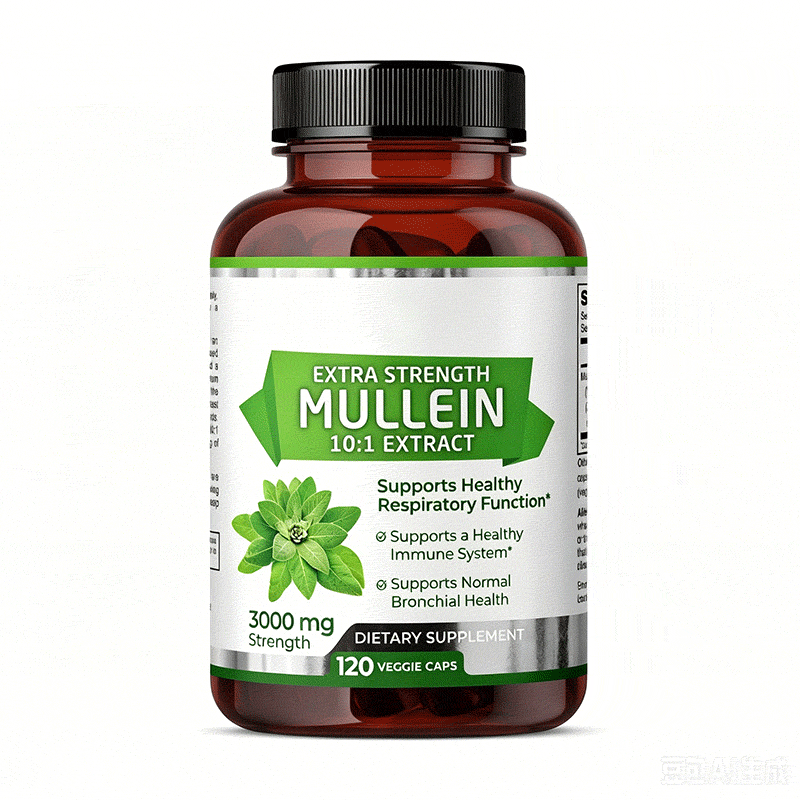 Extra Strength Mullein 10:1 Extract Capsules 3000mg Respiratory & Immune Support Dietary Supplement