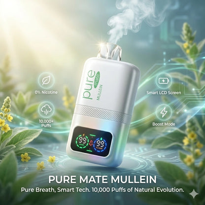 Pure Mate nicotine-free mullein vape pen product view
